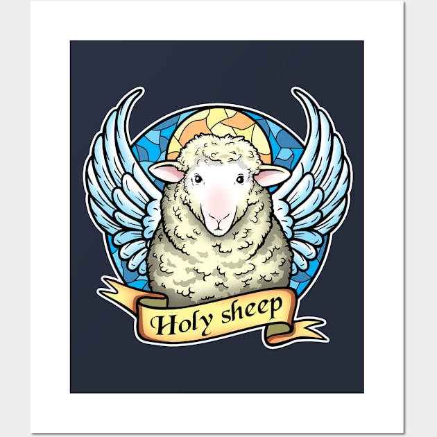 Holy Sheep Wall Art by NemiMakeit